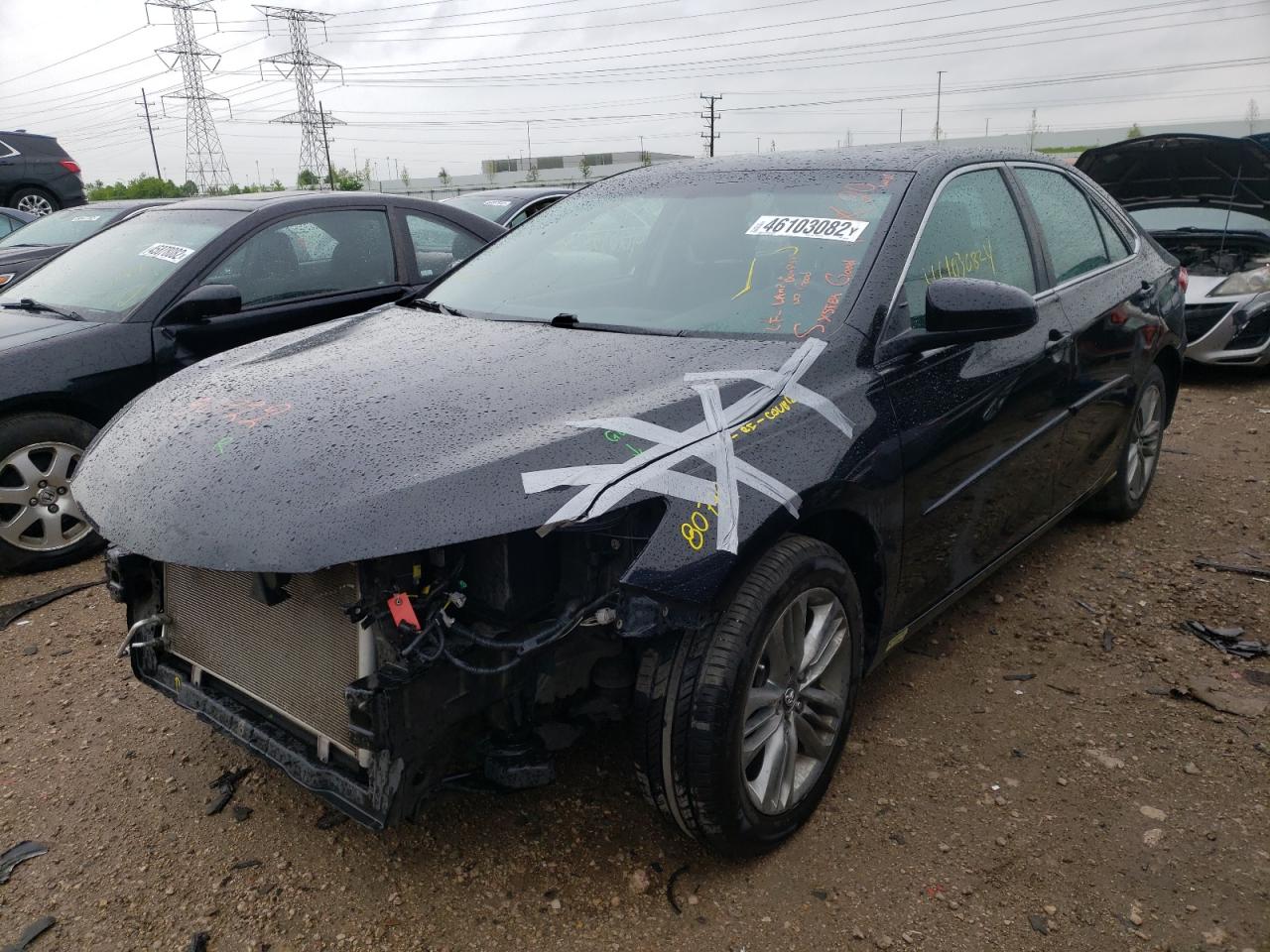 2017 Toyota Camry VIN 4T1BF1FK1HU706724 Copart auction photo, front end damage thumbnail 2