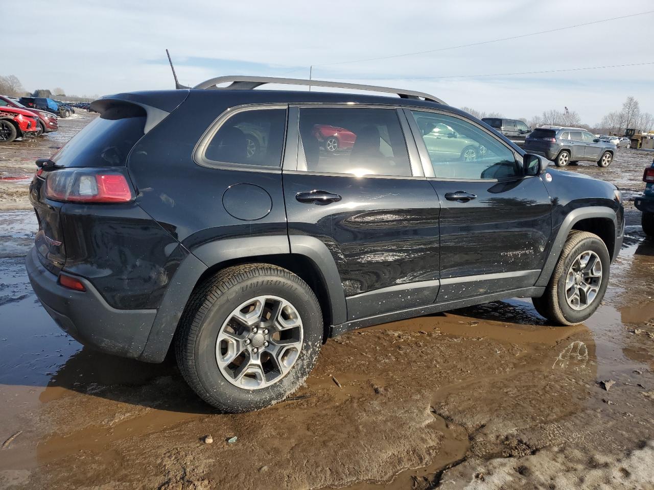 2019 Jeep Cherokee VIN 1C4PJMBX3KD253600 Copart auction photo, side / undercarriage damage thumbnail 3
