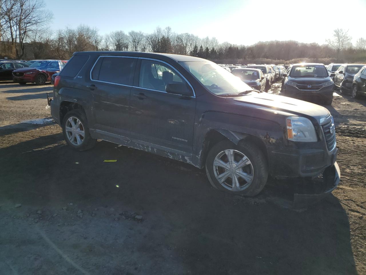 2017 GMC Terrain VIN 2GKALMEK0H6124967 Copart auction photo, rear end damage thumbnail 4