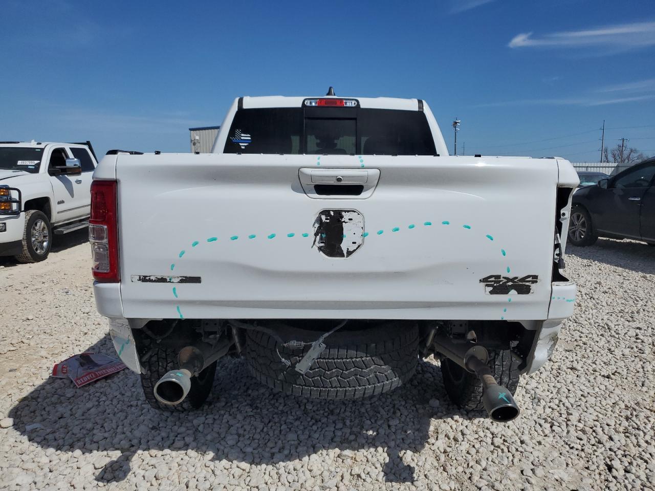 2020 RAM 1500 VIN 1C6SRFFM4LN204150 Copart auction photo, rear end / minor dent/scratches damage thumbnail 6