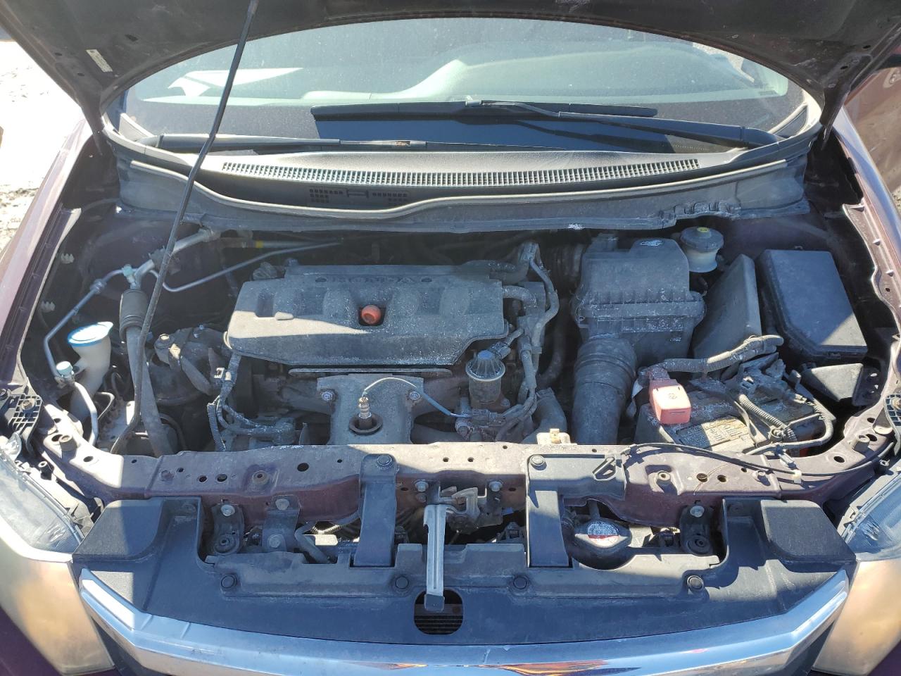 2012 Honda Civic VIN 2HGFB2F52CH052332 Copart auction photo, side / undercarriage damage thumbnail 11