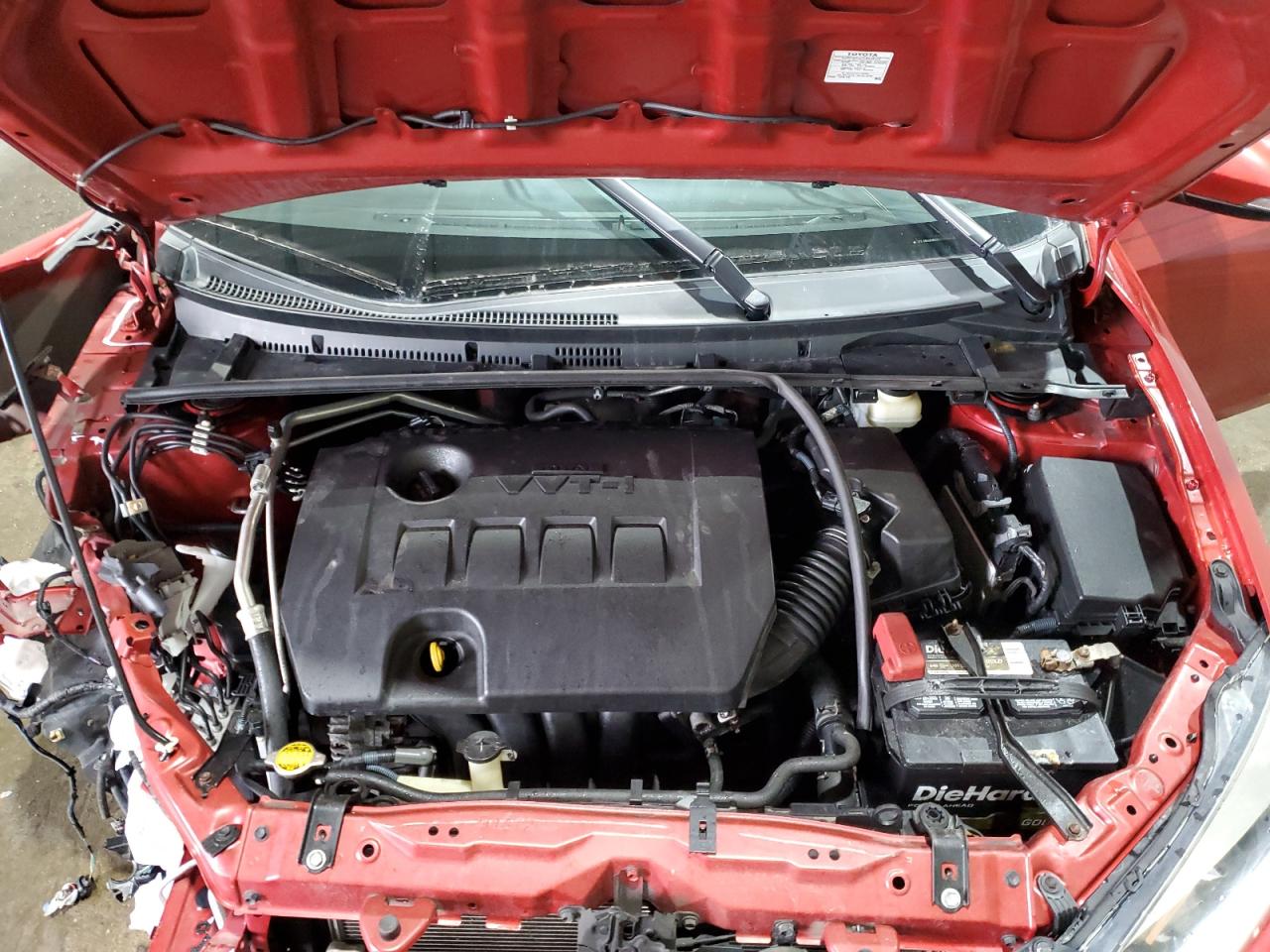 2016 Toyota Corolla VIN 2T1BURHE3GC523725 Copart auction photo, front end / undercarriage damage thumbnail 11