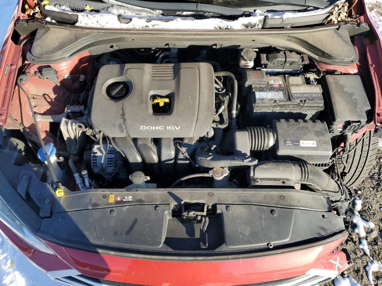 2017 Hyundai Elantra VIN 5NPD84LF9HH149670 Copart auction photo, front end damage thumbnail 12