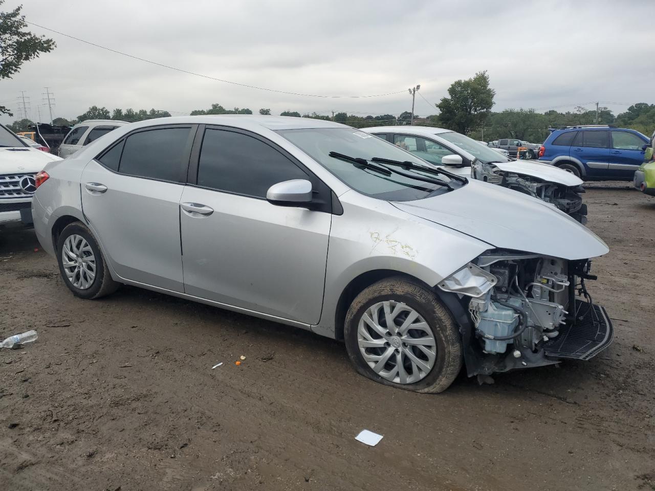 2018 Toyota Corolla VIN 2T1BURHE7JC098291 Copart auction photo, front end damage thumbnail 4