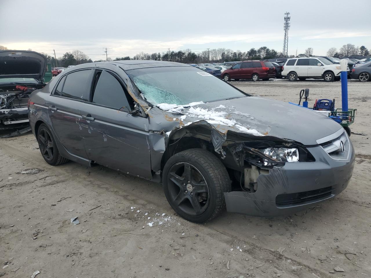 2005 Acura TL VIN 19UUA66215A015829 Copart auction photo, front end / side damage thumbnail 4