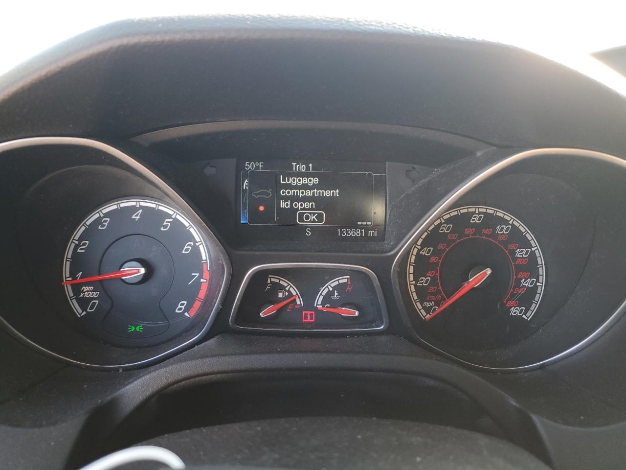 2014 Ford Focus VIN 1FADP3L9XEL317210 Copart auction photo, rear end damage thumbnail 9