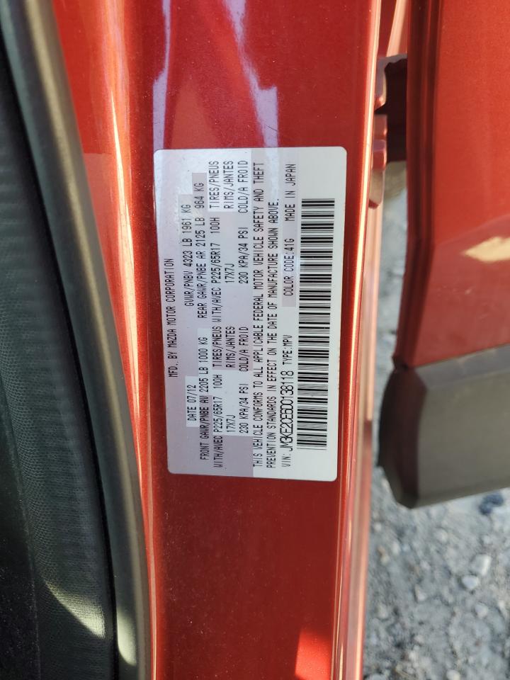 2013 Mazda CX-5 VIN JM3KE2CE6D0138118 Copart auction photo, rear end / front end damage thumbnail 15