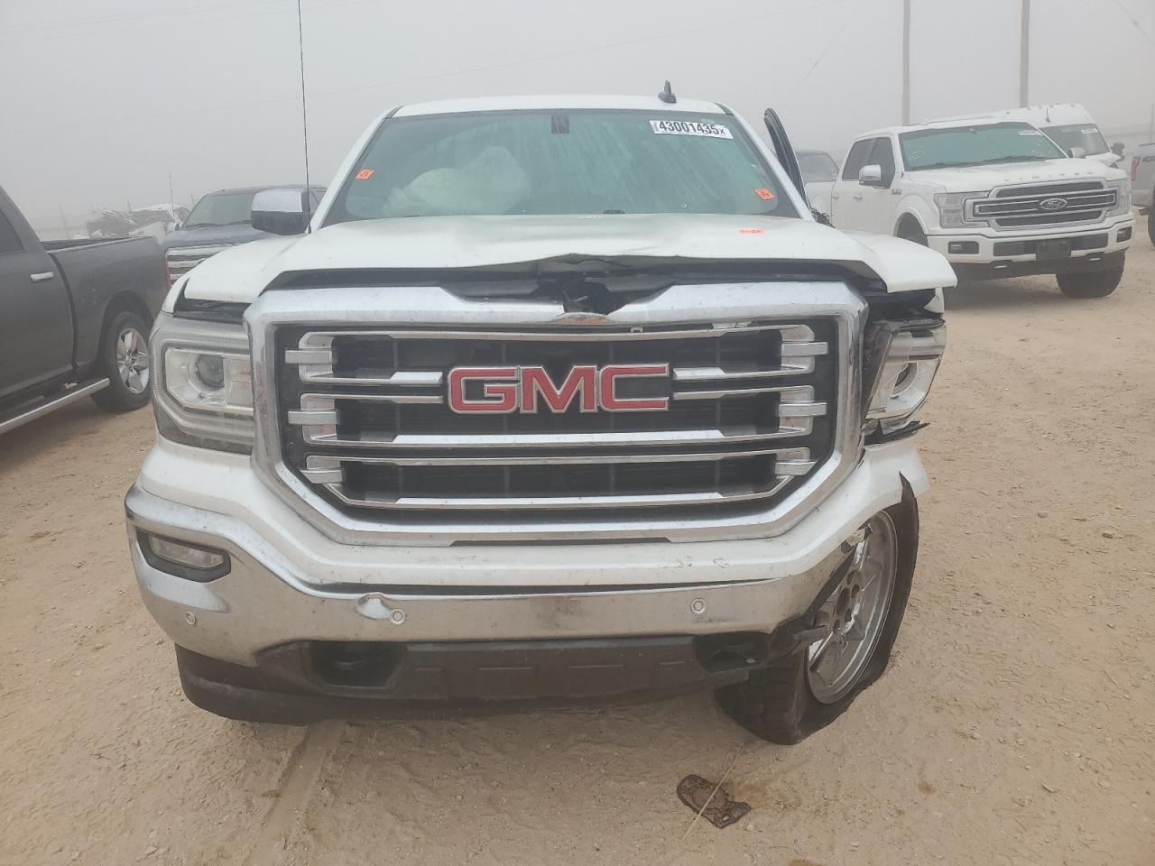 2018 GMC Sierra VIN 3GTU2NEJXJG621933 Copart auction photo, front end / all over damage thumbnail 5