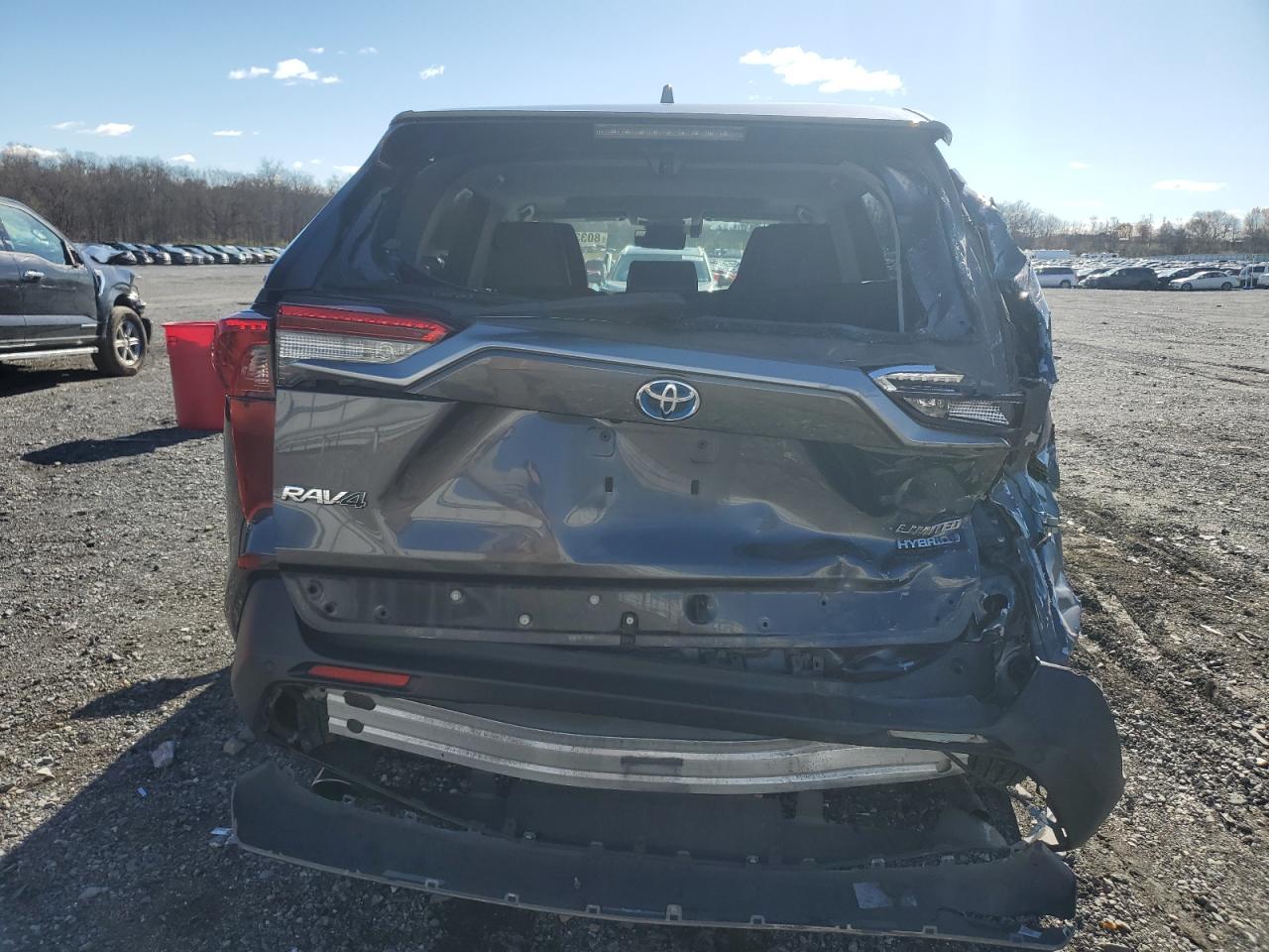 2019 Toyota RAV 4 VIN 2T3DWRFV4KW011136 Copart auction photo, rear end damage thumbnail 6