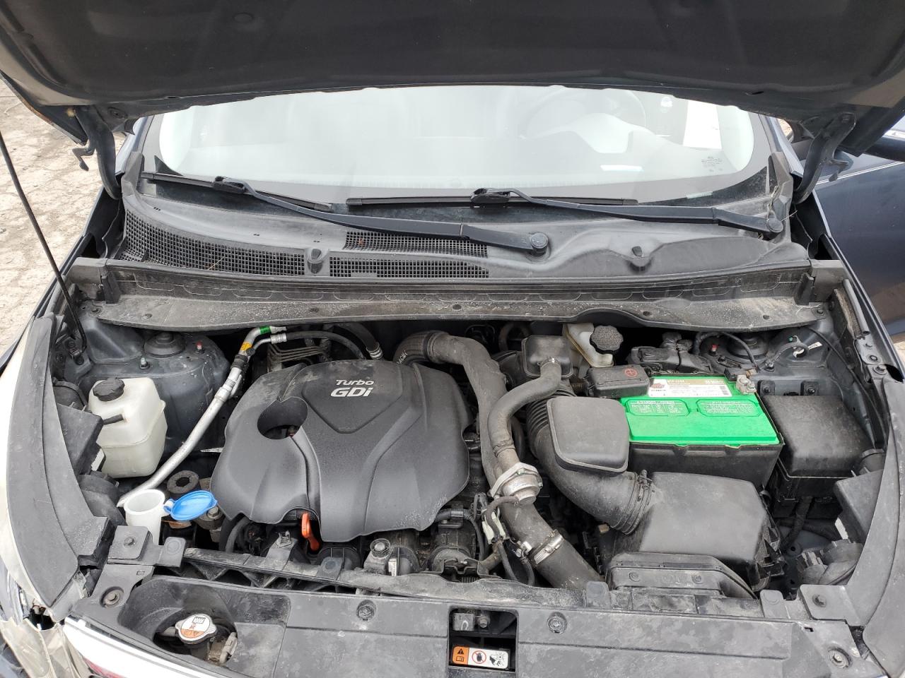 2014 KIA Sportage VIN KNDPCCA62E7656550 Copart auction photo, front end / side damage thumbnail 12