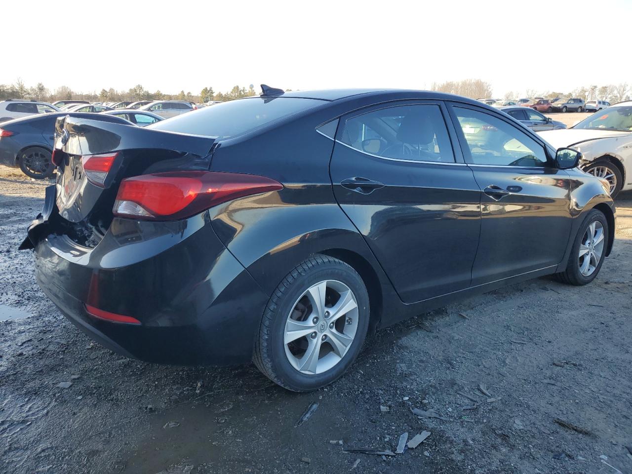 2016 Hyundai Elantra VIN KMHDH4AE5GU618537 Copart auction photo, rear end / minor dent/scratches damage thumbnail 3