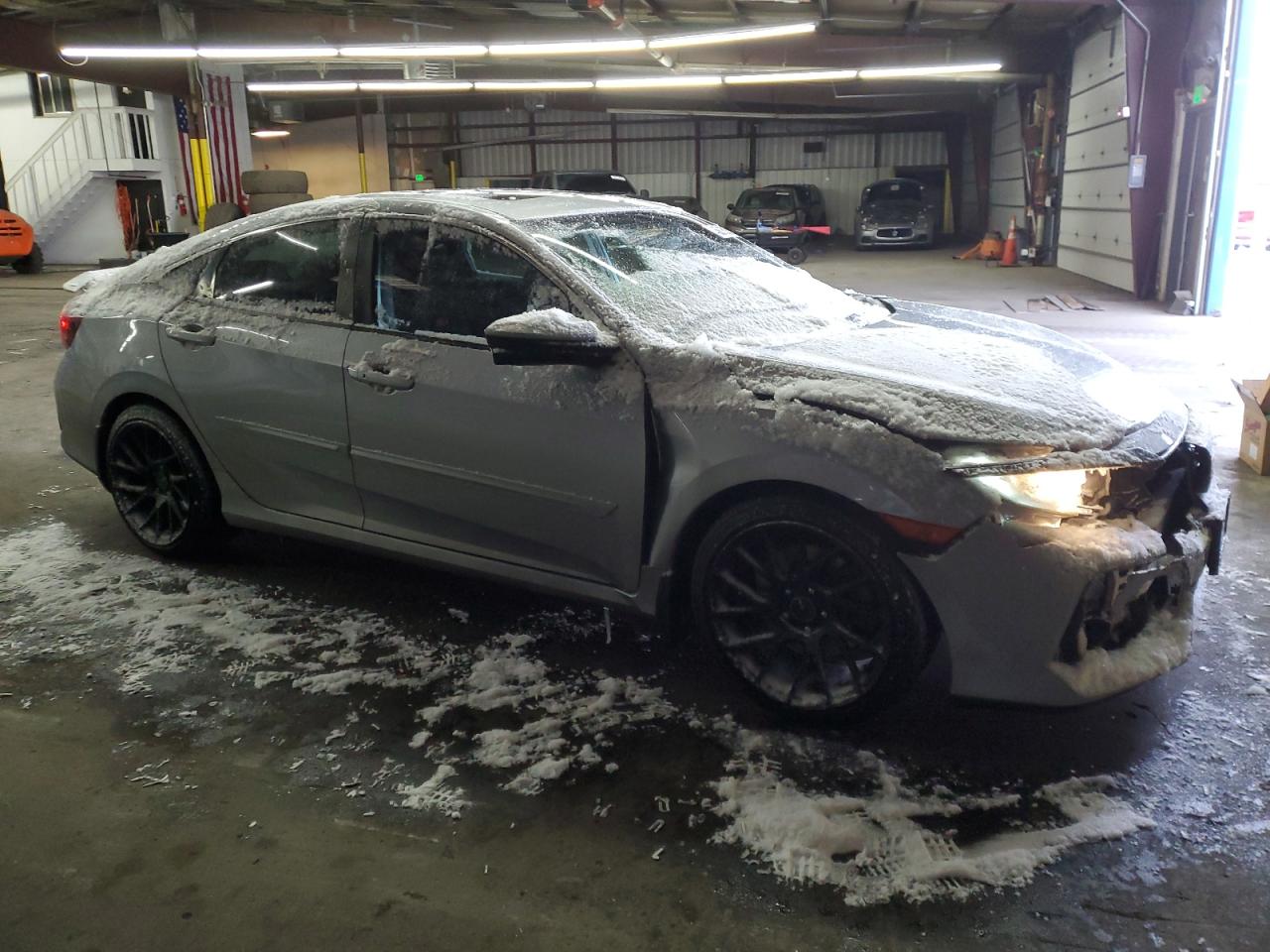 2018 Honda Civic VIN 2HGFC1E56JH705069 Copart auction photo, front end damage thumbnail 4