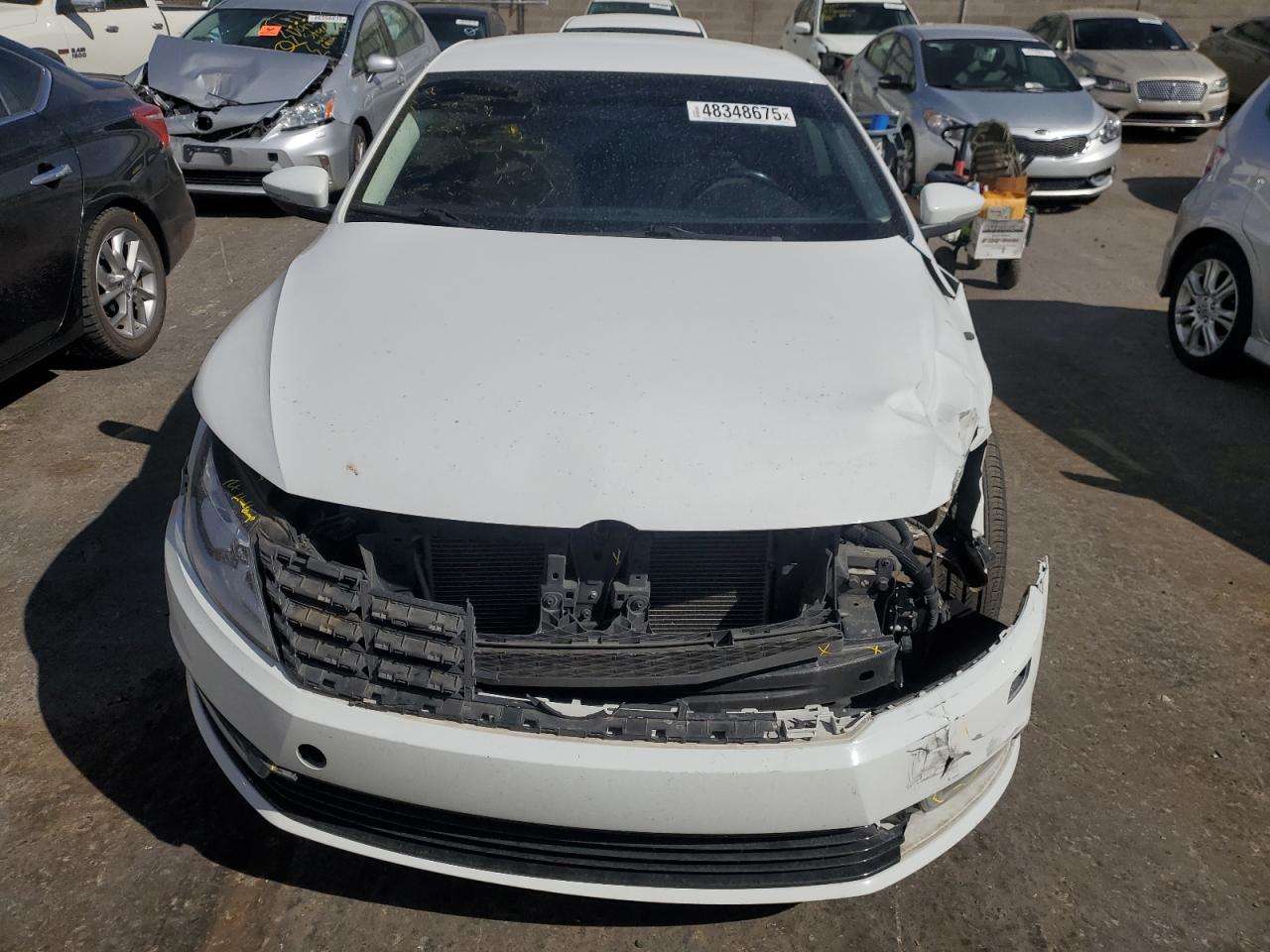 2017 Volkswagen Passat CC VIN WVWKP7AN2HE505558 Copart auction photo, front end / side damage thumbnail 5