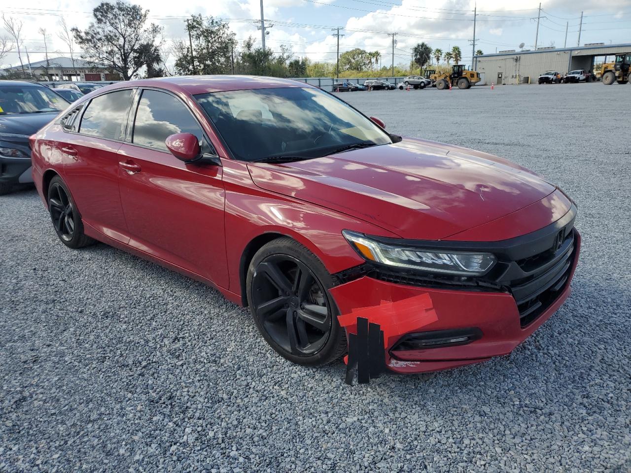 2018 Honda Civic VIN 1HGCV1F3XKA153084 Copart auction photo, front end / side damage thumbnail 4