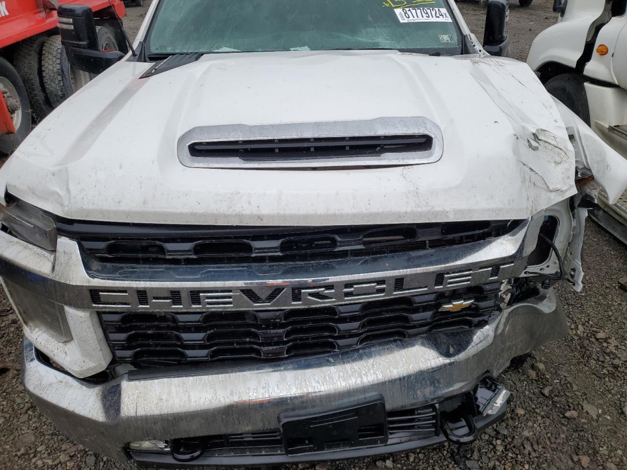 2022 Chevrolet Silverado VIN 1GB4YTEY0NF314458 Copart auction photo, front end / top/roof damage thumbnail 11