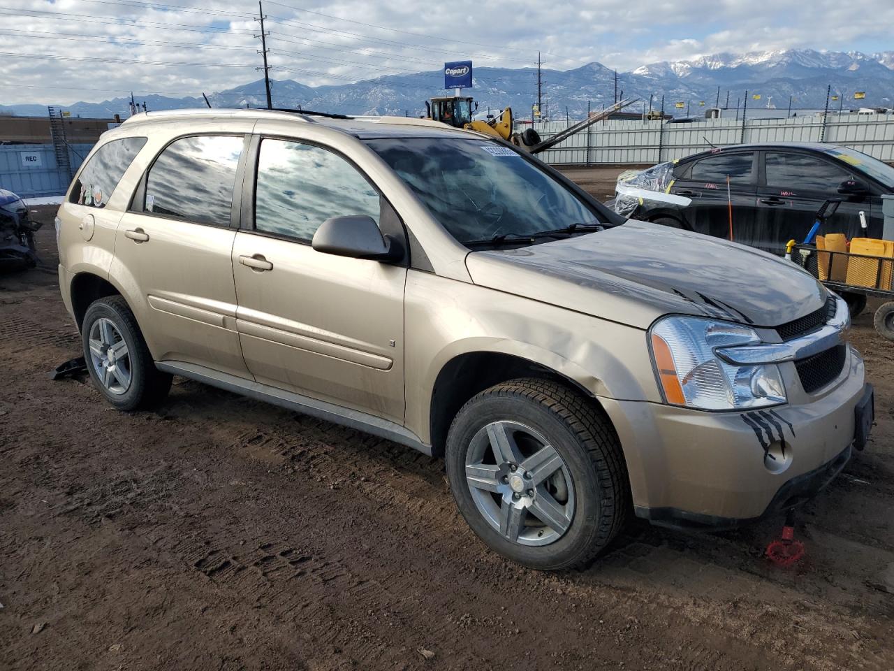 2007 Chevrolet Equinox VIN 2CNDL63F776246603 Copart auction photo, front end / side damage thumbnail 4