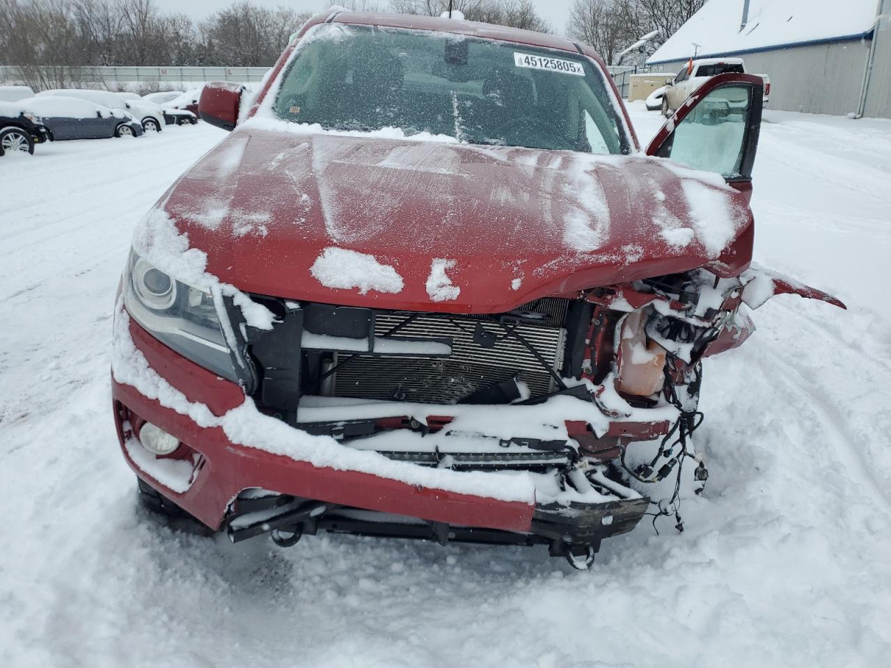 2015 Chevrolet Colorado VIN 1GCGTCE31F1235570 Copart auction photo, front end / side damage thumbnail 5