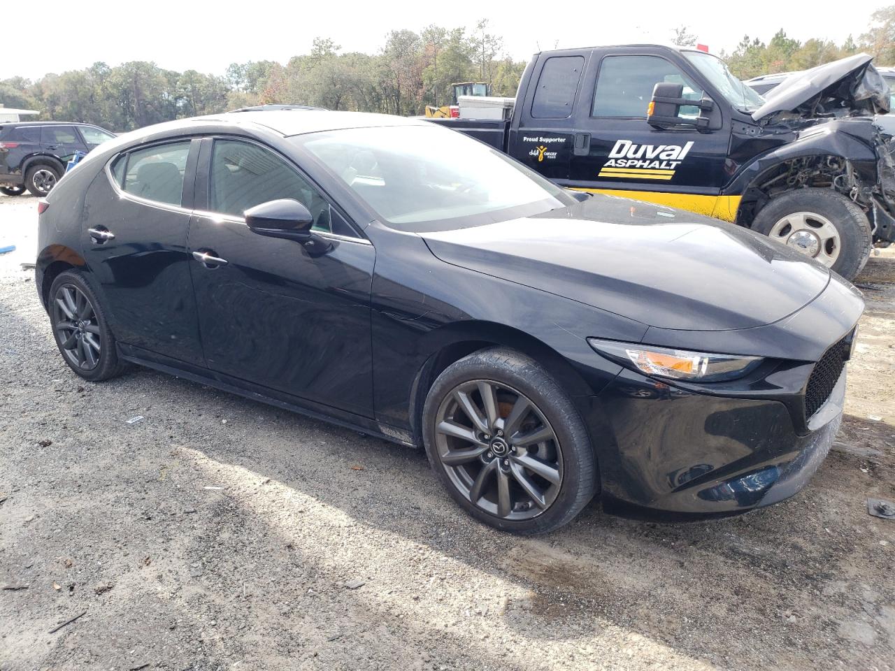 2023 Mazda 3 VIN JM1BPALM1P1615041 Copart auction photo, rear end / side damage thumbnail 4