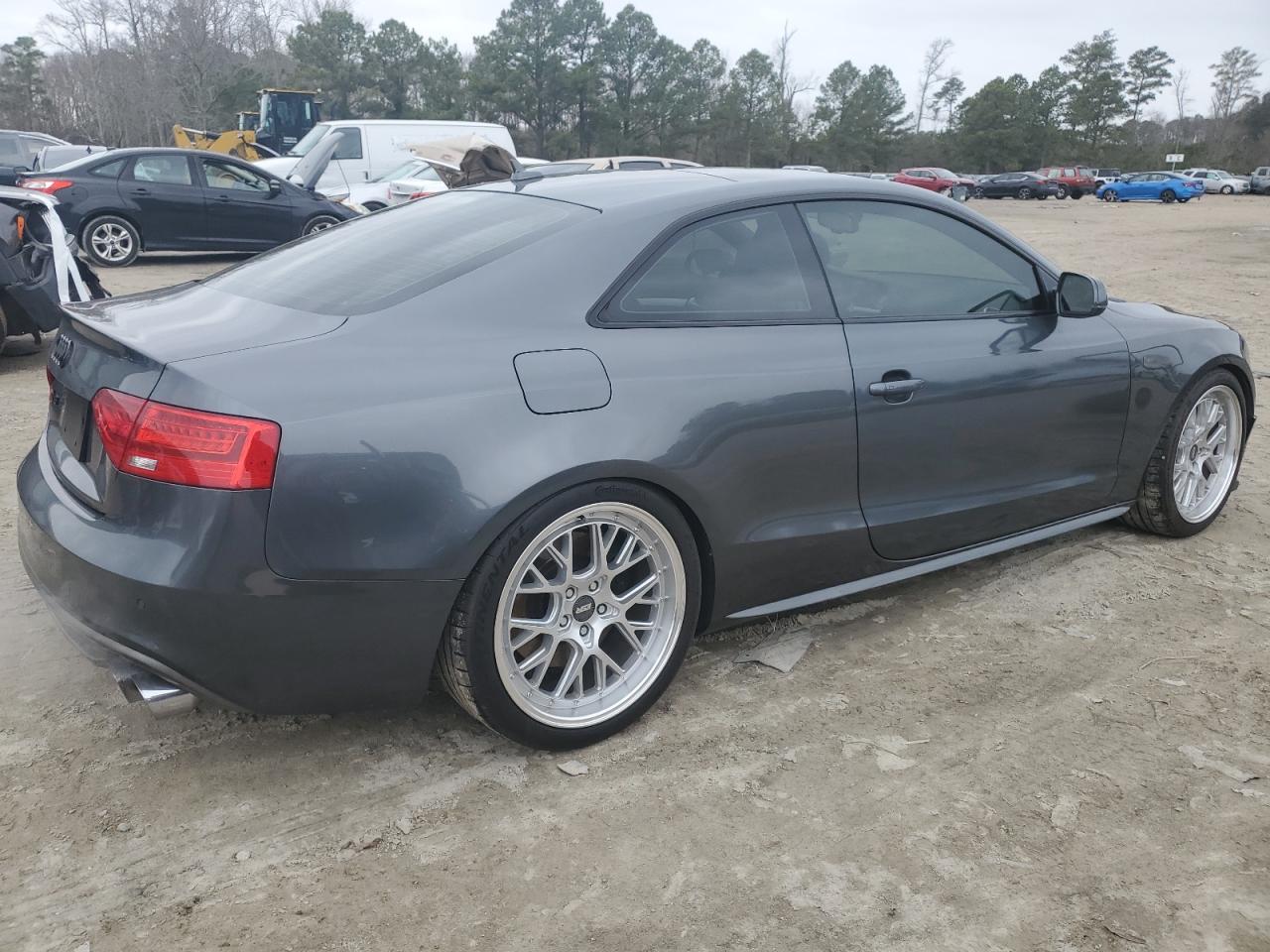 2015 Audi RS5 VIN WAUCGAFR0FA057187 Copart auction photo, rear end / front end damage thumbnail 3