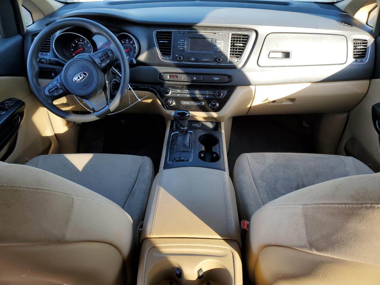 2015 KIA Sedona VIN KNDMB5C1XF6028293 Copart auction photo, front end / minor dent/scratches damage thumbnail 8