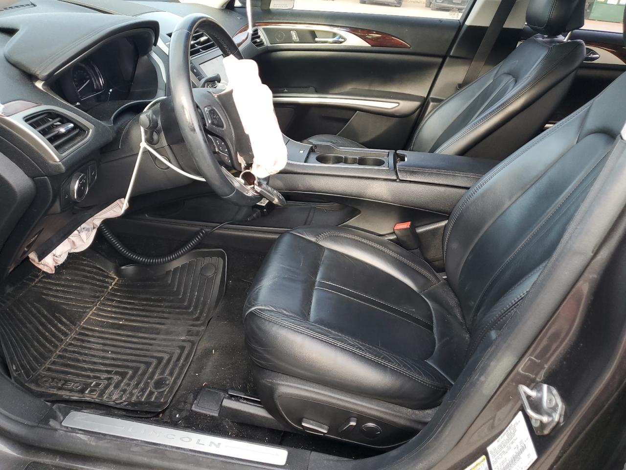 2016 Lincoln MKZ VIN 3LN6L2LUXGR618086 Copart auction photo, front end / hail damage thumbnail 7