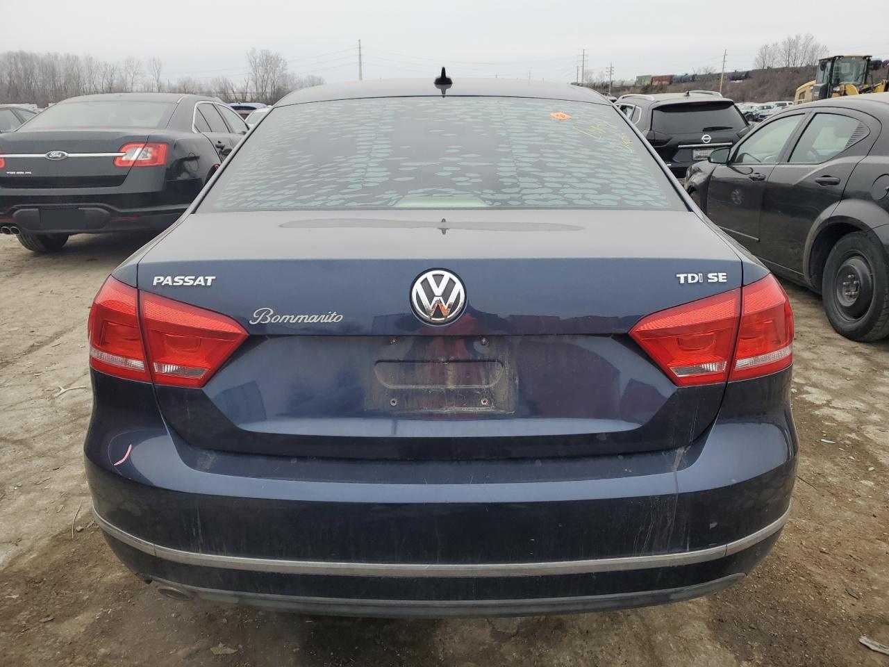 2014 Volkswagen Passat VIN 1VWBN7A37EC070223 Copart auction photo, biohazard/chemical / front end damage thumbnail 6