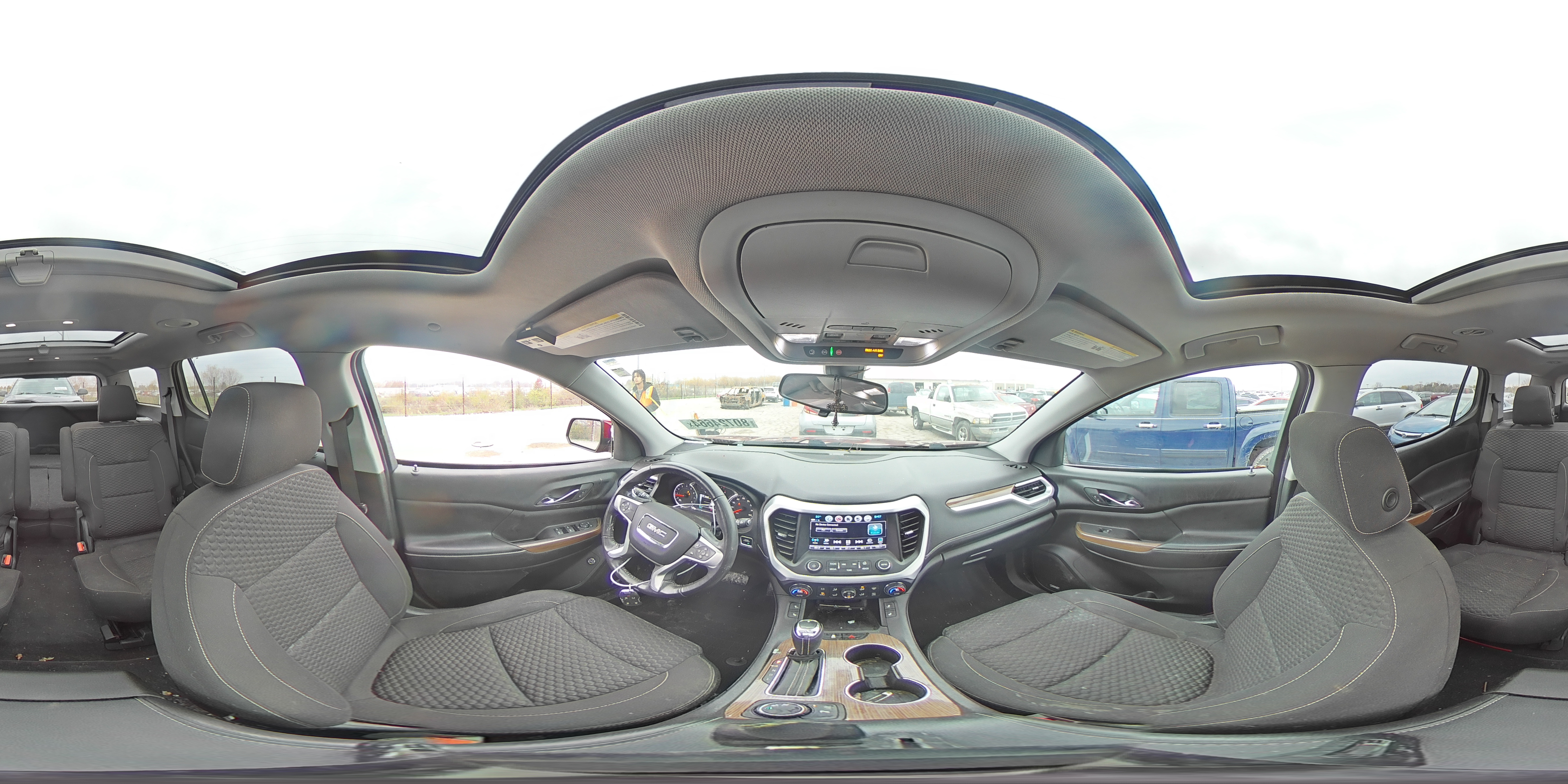 2018 GMC Acadia VIN 1GKKNLLSXJZ216805 Copart auction photo, side / front end damage thumbnail 14