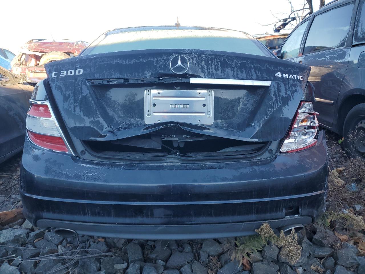 2009 Mercedes-Benz C-klasse VIN WDDGF81X59F200248 Copart auction photo, front end / side damage thumbnail 6