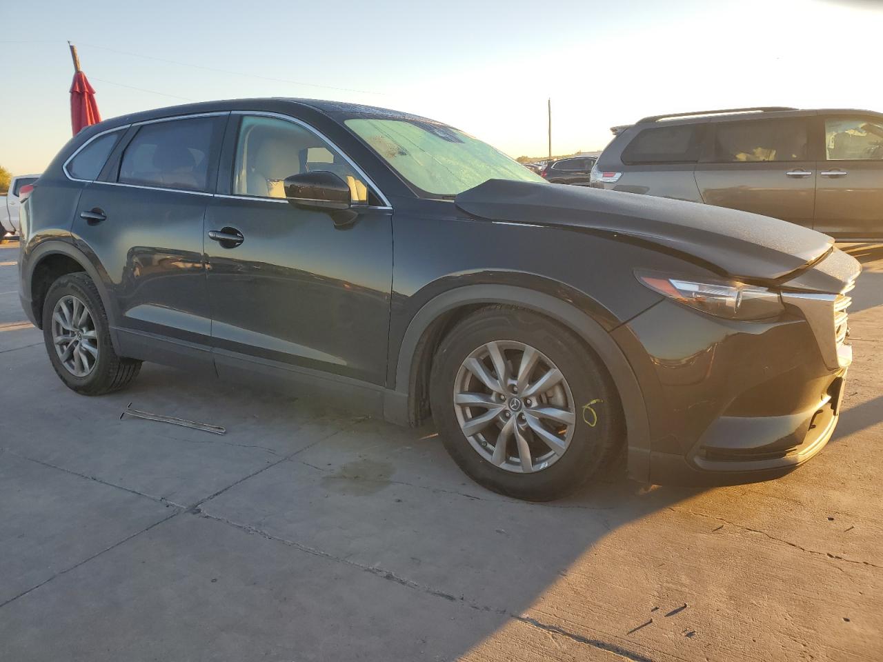 2019 Mazda CX-9 VIN JM3TCACY3K0318684 Copart auction photo, front end / side damage thumbnail 4