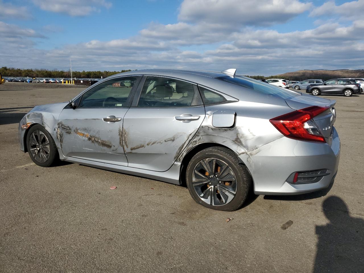 2018 Honda Civic VIN JHMFC1F38JX031710 Copart auction photo, all over damage thumbnail 2