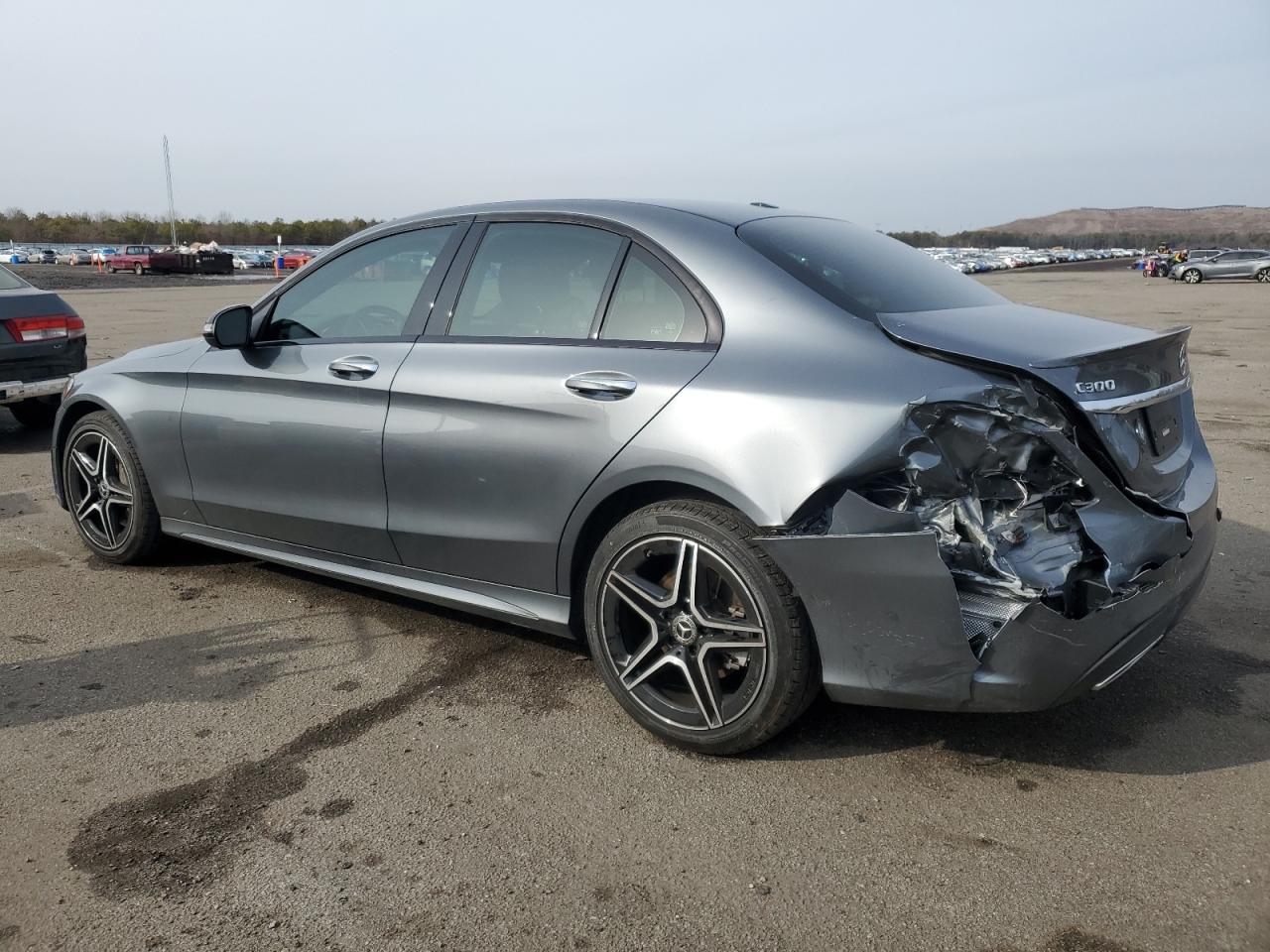 2020 Mercedes-Benz C-klasse VIN W1KWF8EBXLR573639 Copart auction photo, rear end / minor dent/scratches damage thumbnail 2