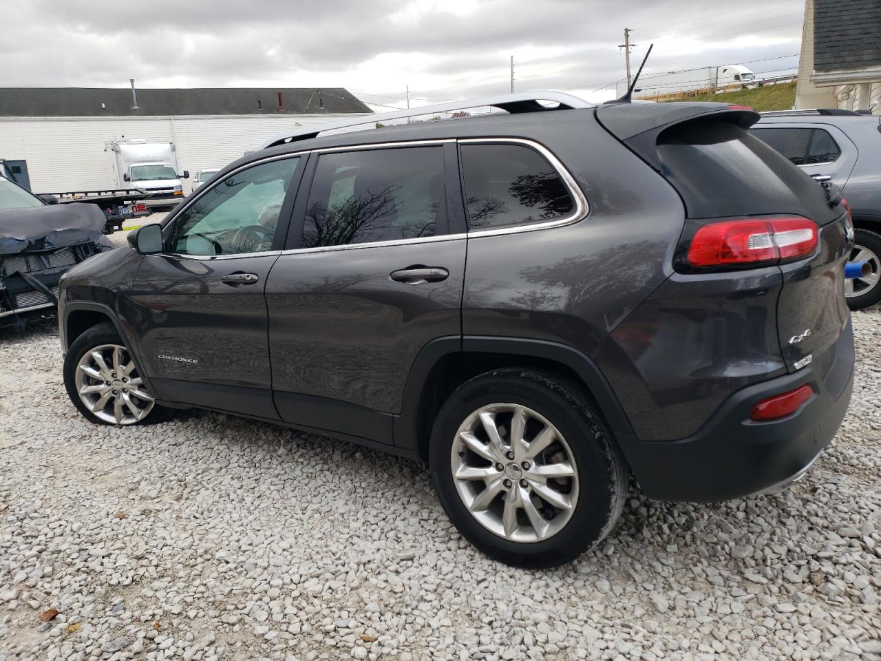 2015 Jeep Grand Cherokee VIN 1C4PJMDS2FW646189 Copart auction photo, front end / side damage thumbnail 2