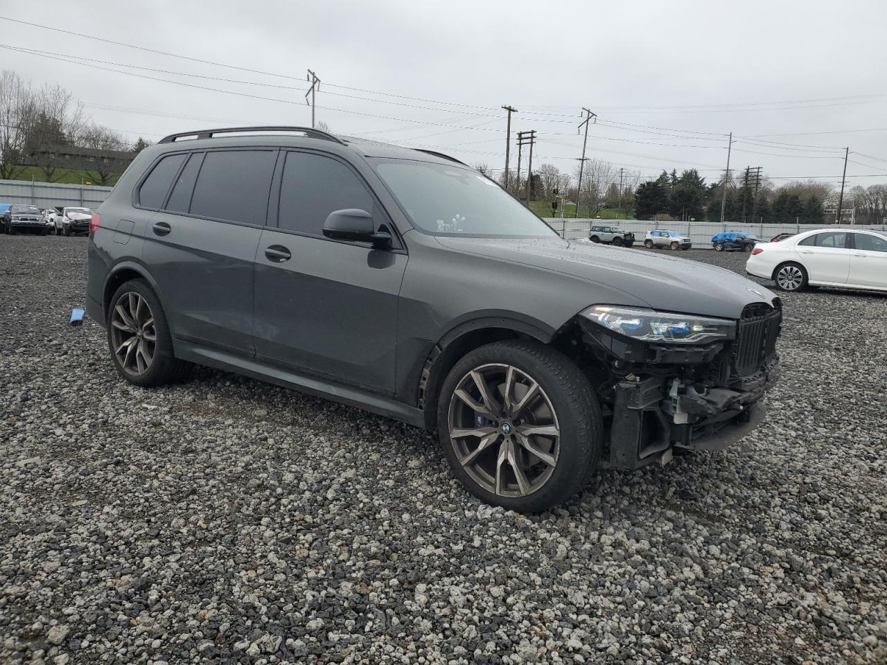 2022 BMW X7 VIN 5UXCX6C06N9L68045 Copart auction photo, front end / undercarriage damage thumbnail 4