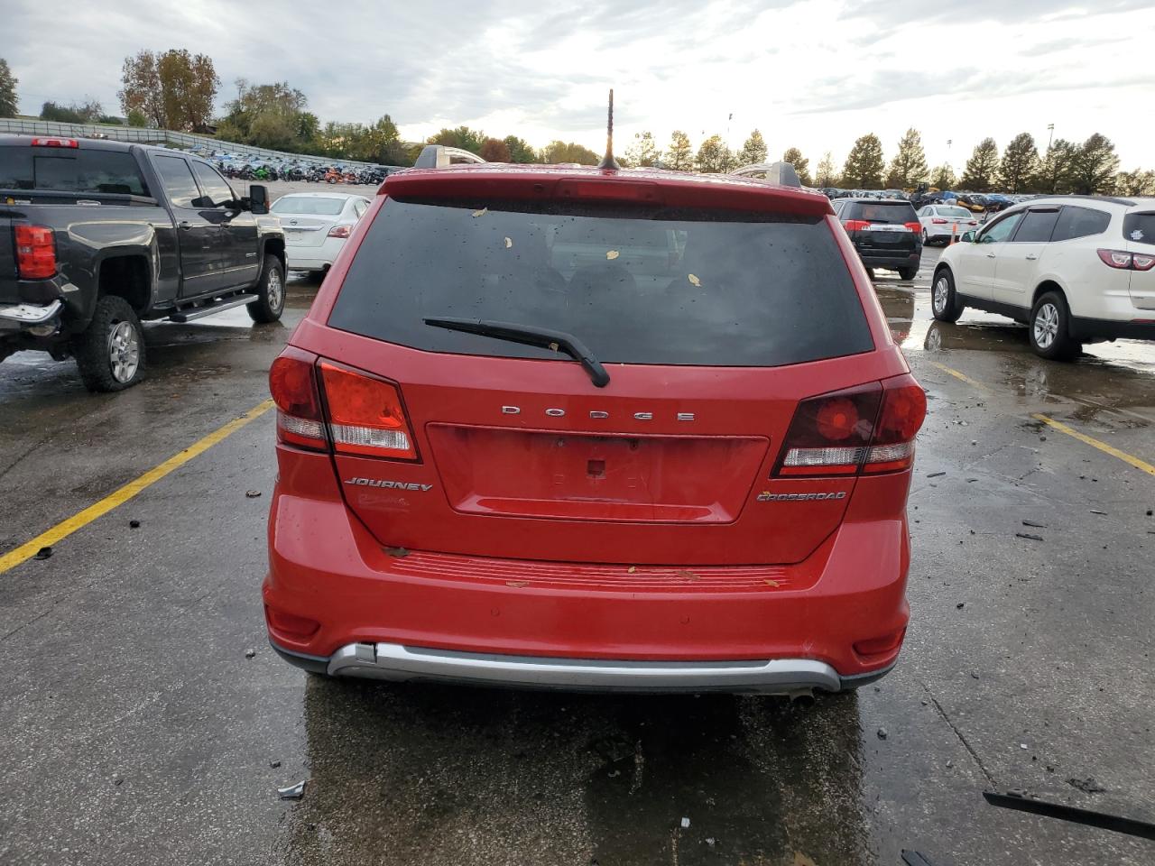 2015 Dodge Journey VIN 3C4PDCGB4FT752467 Copart auction photo, side damage thumbnail 6