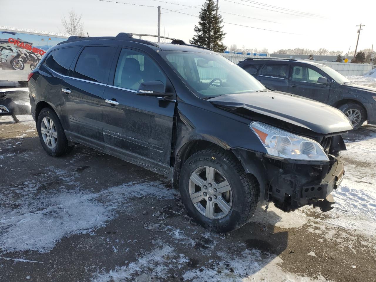 2012 Chevrolet Traverse VIN 1GNKRGED1CJ232731 Copart auction photo, front end damage thumbnail 4