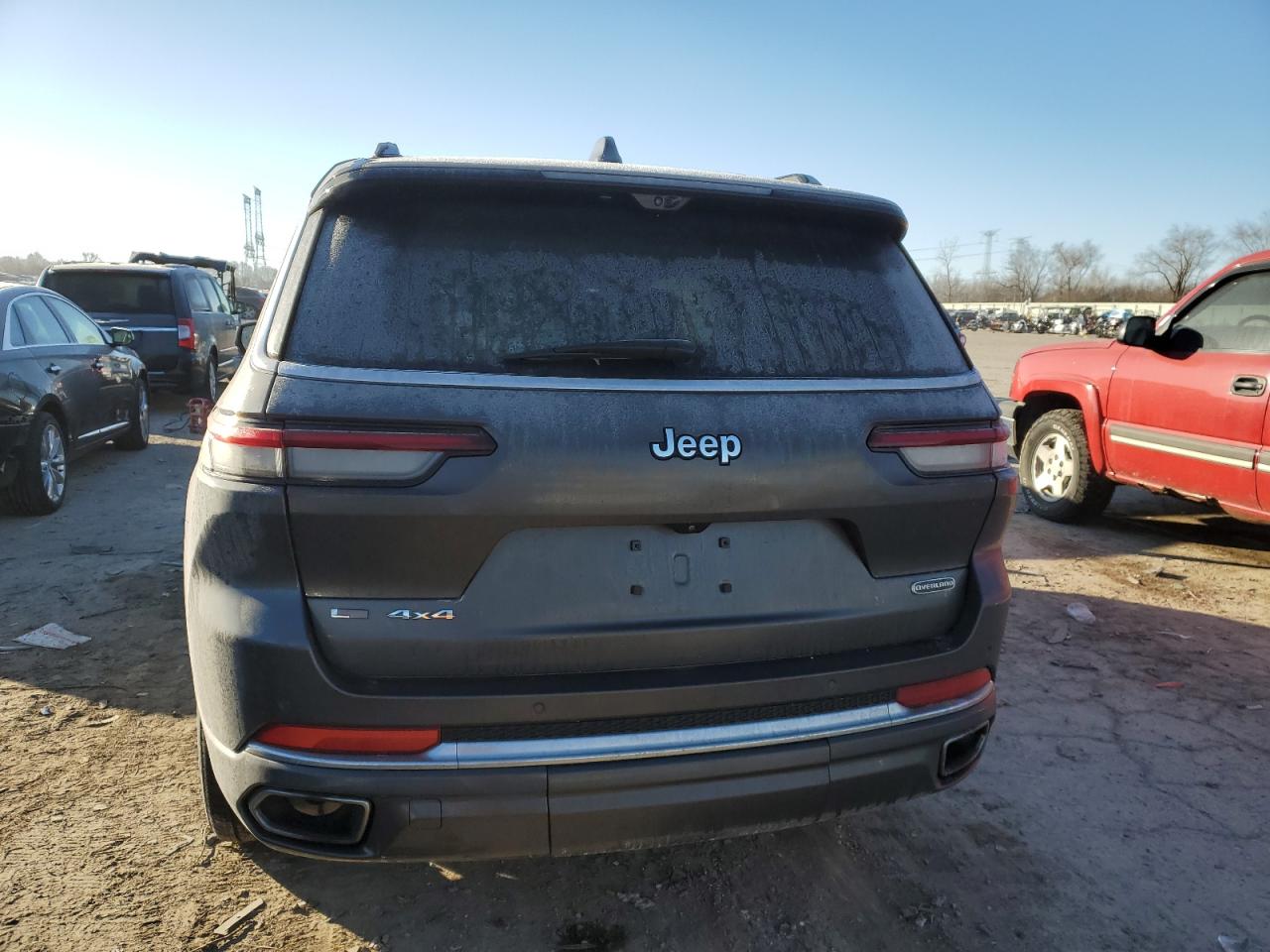 2021 Jeep Grand Cherokee VIN 1C4RJKDG3M8180573 Copart auction photo, front end / side damage thumbnail 6