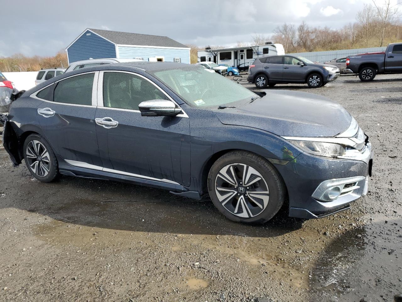 2016 Honda Civic VIN 19XFC1F74GE222537 Copart auction photo, rear end / front end damage thumbnail 4