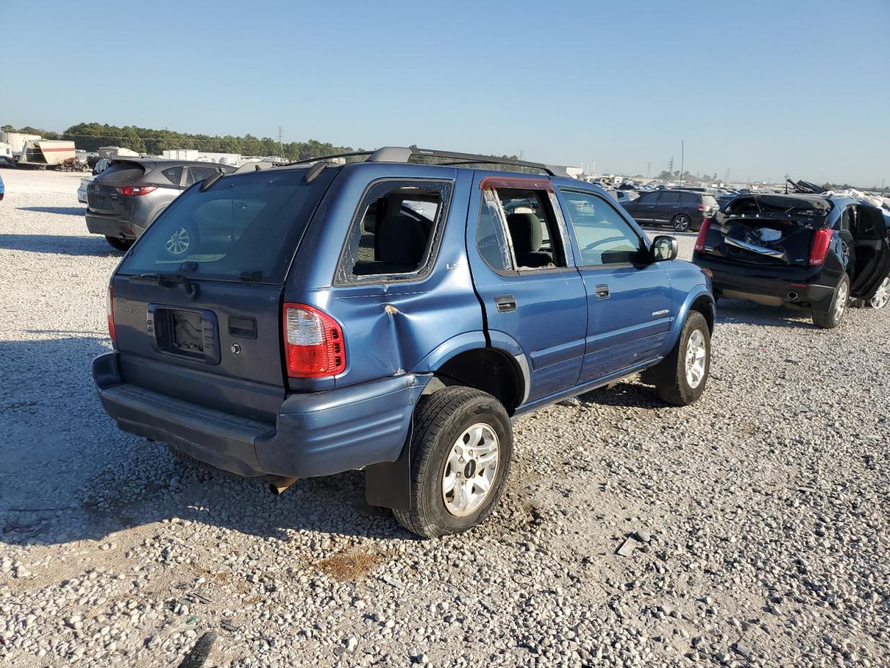 2002 Isuzu Rodeo VIN 4S2CK58W124307433 Copart auction photo, side damage thumbnail 3