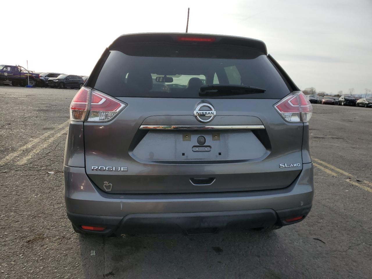 2016 Nissan Rogue VIN KNMAT2MV1GP711849 Copart auction photo, front end / rear end damage thumbnail 6