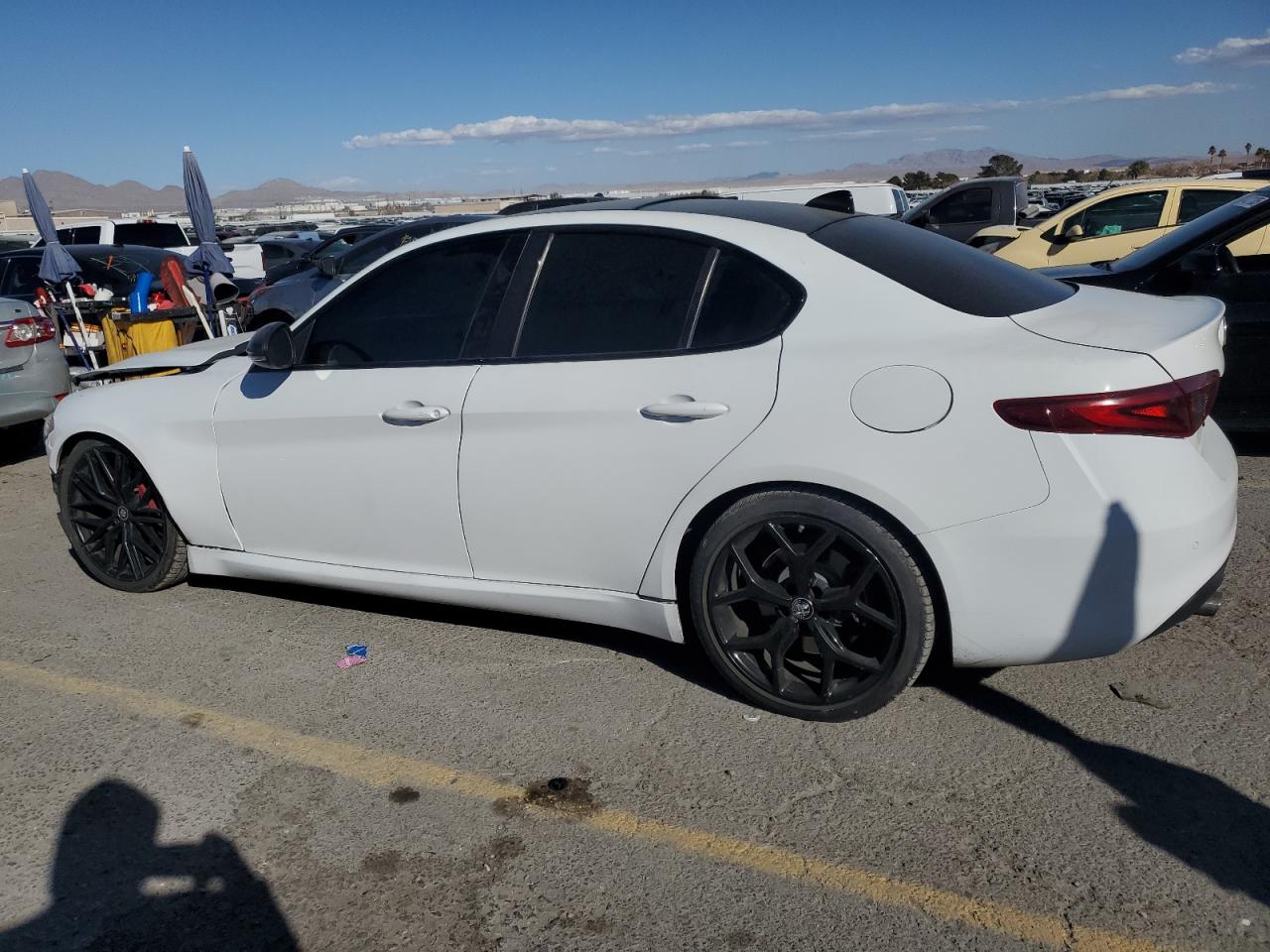 2019 Alfa Romeo Giulia VIN ZARFAMBN5K7622469 Copart auction photo, front end damage thumbnail 2