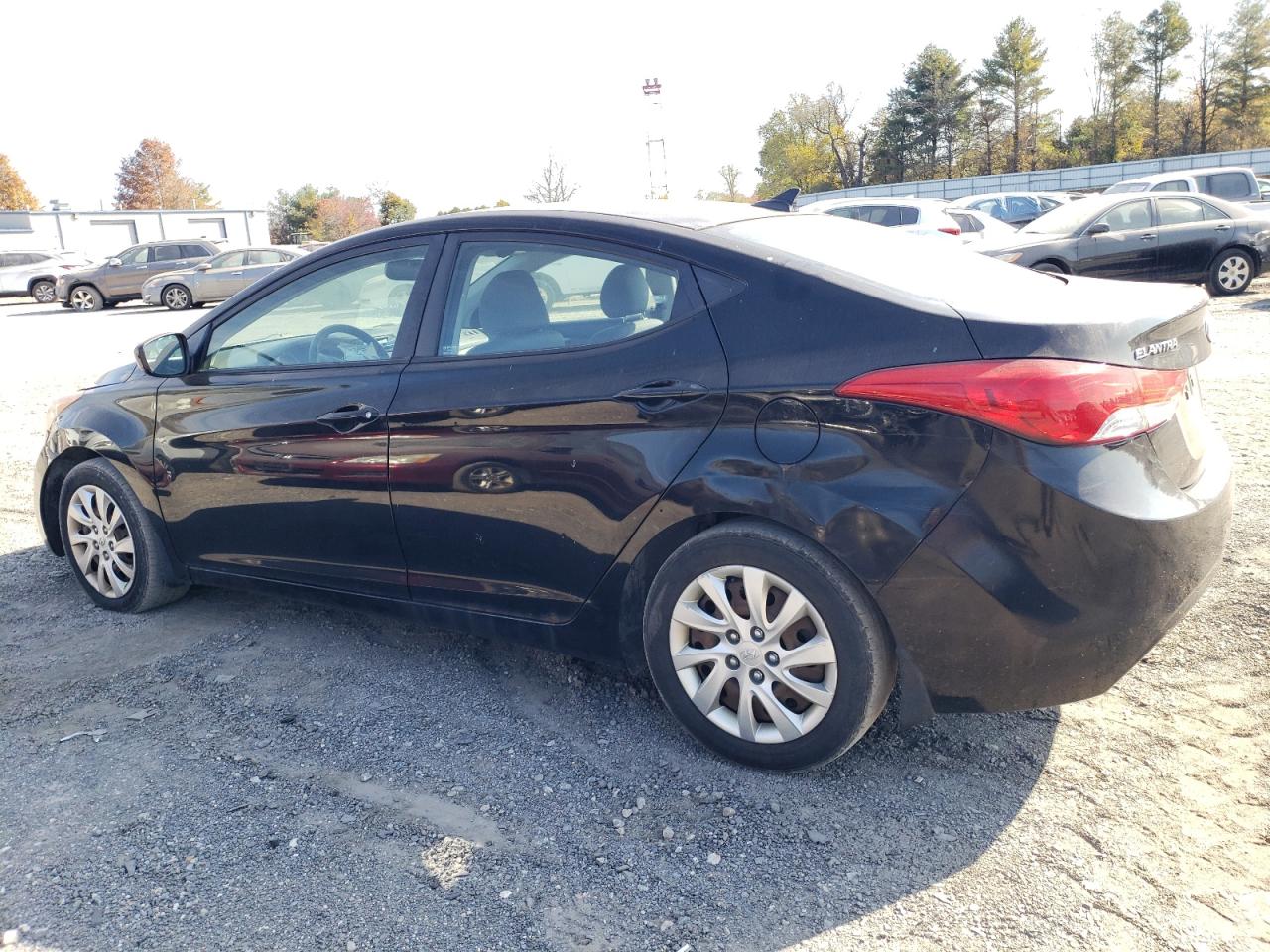 2013 Hyundai Elantra VIN KMHDH4AE9DU486412 Copart auction photo, rear end / mechanical damage thumbnail 2