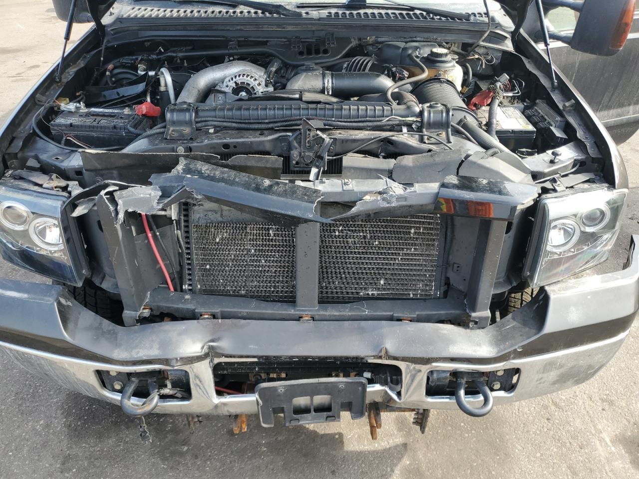 2005 Ford F250 VIN 1FTSX21P65EA06360 Copart auction photo, front end / rear end damage thumbnail 11