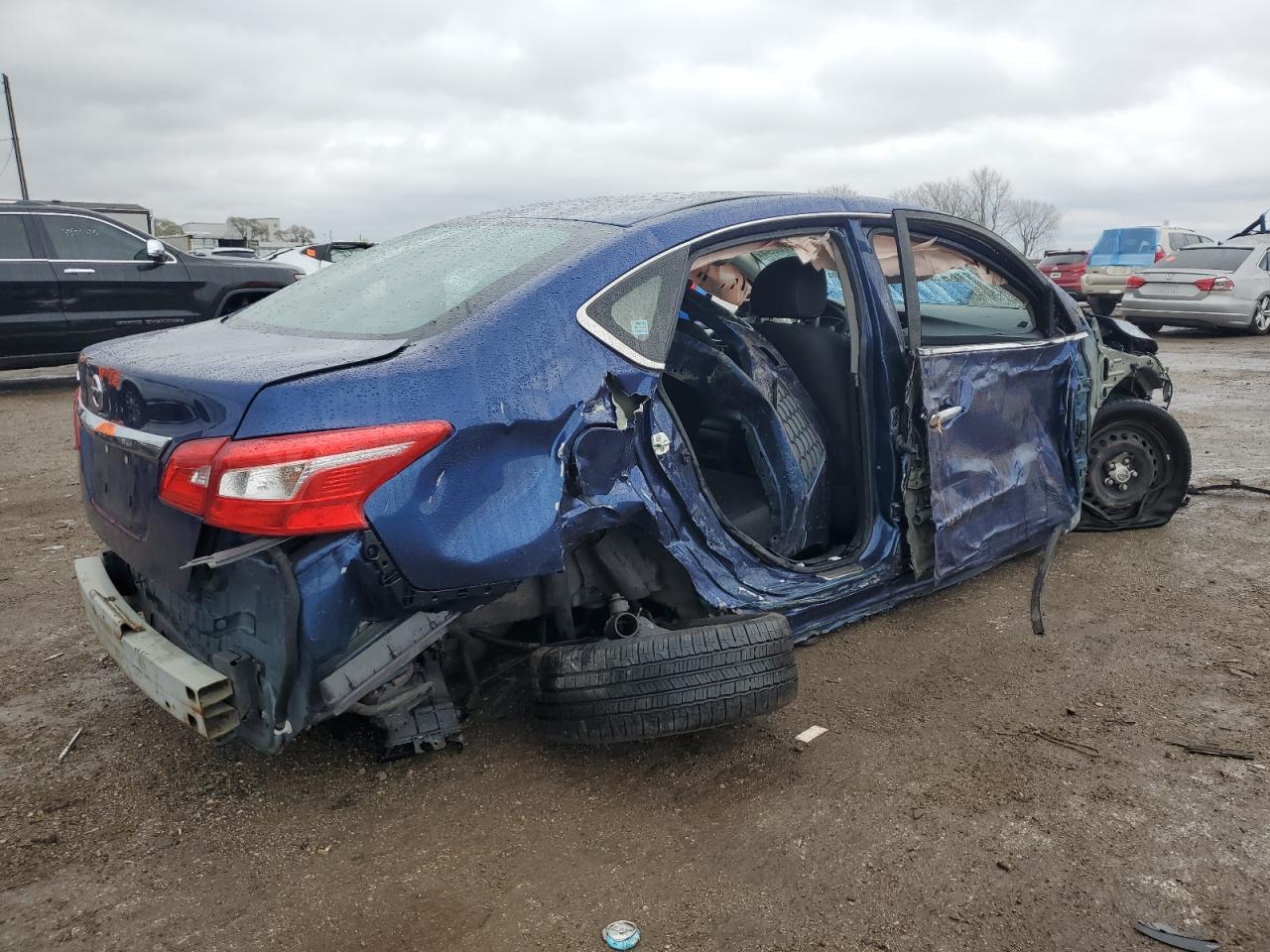2019 Nissan Sentra VIN 3N1AB7AP8KY259012 Copart auction photo, all over damage thumbnail 3