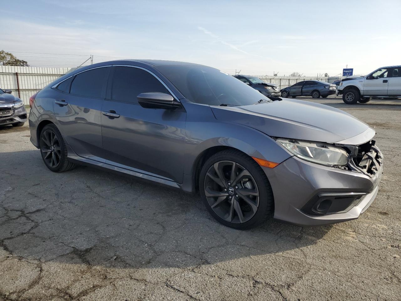 2021 Honda Civic VIN 19XFC2F86ME201795 Copart auction photo, rear end / front end damage thumbnail 4