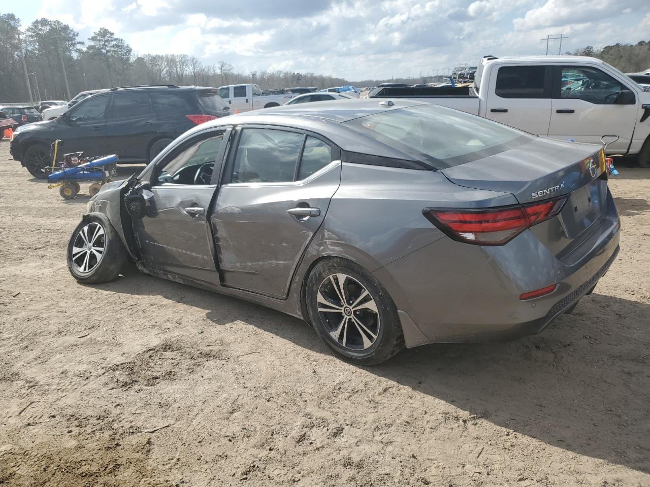 2020 Nissan Sentra VIN 3N1AB8CVXLY214060 Copart auction photo, front end / side damage thumbnail 2