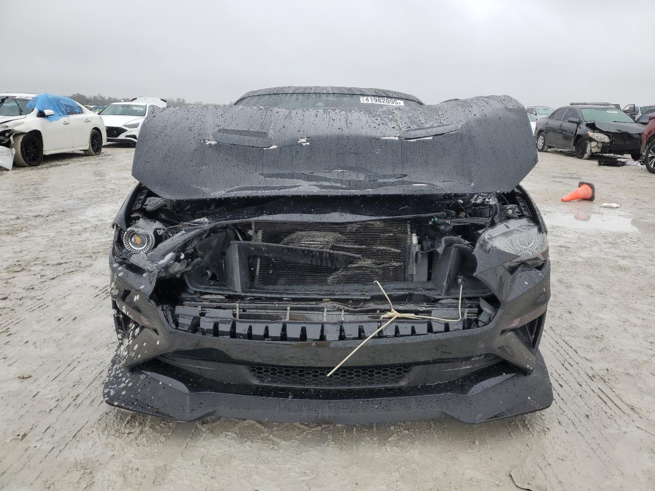 2021 Ford Mustang VIN 1FA6P8CFXM5153391 Copart auction photo, front end / undercarriage damage thumbnail 5