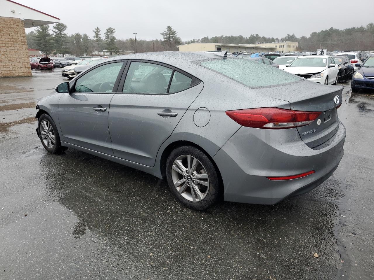 2018 Hyundai Elantra VIN KMHD84LFXJU497047 Copart auction photo, front end / minor dent/scratches damage thumbnail 2