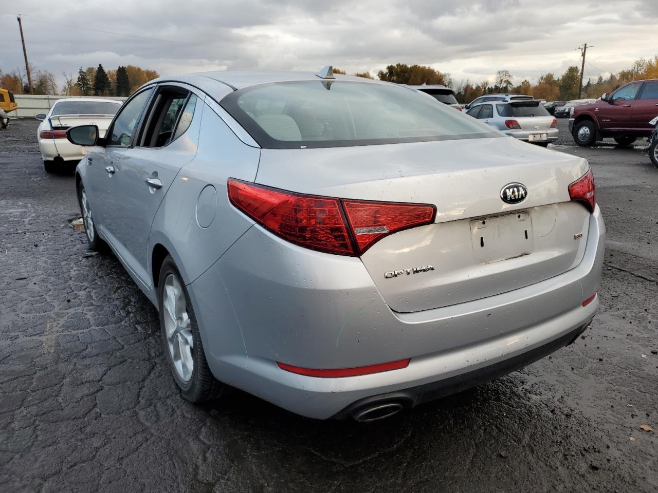 2013 KIA Optima VIN 5XXGM4A76DG201945 Copart auction photo, vandalism / rear end damage thumbnail 2