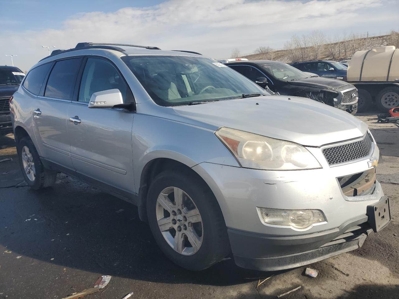2012 Chevrolet Traverse VIN 1GNKVGED3CJ140662 Copart auction photo, front end / side damage thumbnail 4