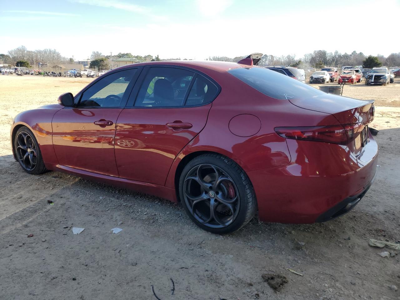 2018 Alfa Romeo Giulia VIN ZARFAECN8J7563811 Copart auction photo, front end damage thumbnail 2